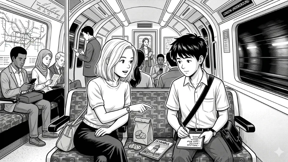 Illustration from Chapter 1 of Gizemli Saat