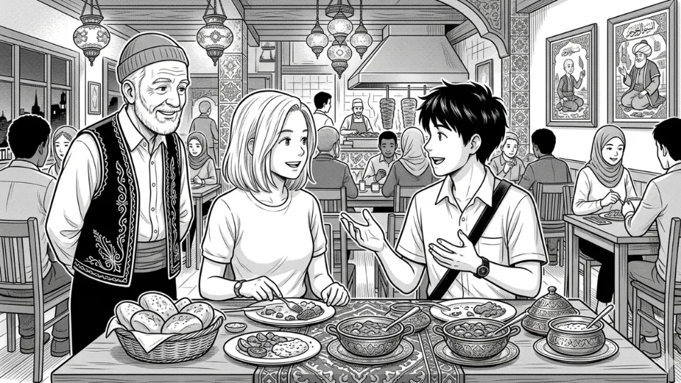 Illustration from Chapter 5 of Gizemli Saat